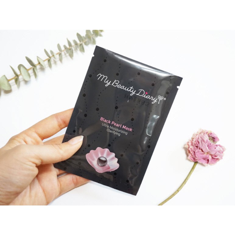 MẶT NẠ NGỌC TRAI ĐEN MY BEAUTY DIARY BLACK PEARL BRIGHTENING MASK 23ML