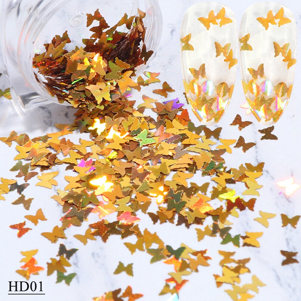 Kim Tuyến Trang Trí Móng Tay Hình Con Bướm 3D