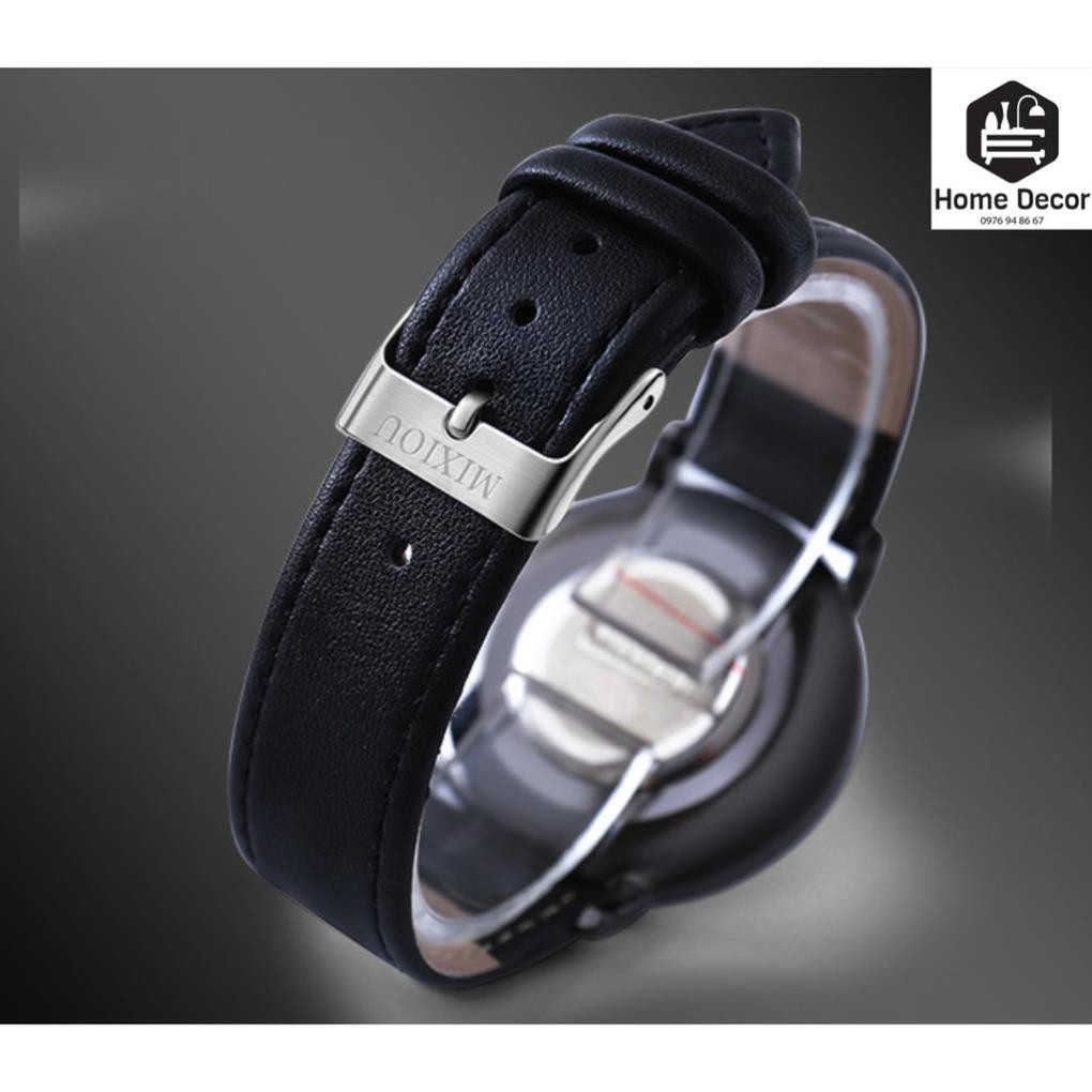 Đồng hồ nam cao cấp chống nước chống xước mặt đá cao cấp MIXIOU và thép không rỉ.