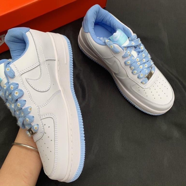 Giày AF1 Đế Trắng Hồng, Giày Sneaker AIR FORCE Trắng Xanh mẫu mới hàng cao cấp | BigBuy360 - bigbuy360.vn