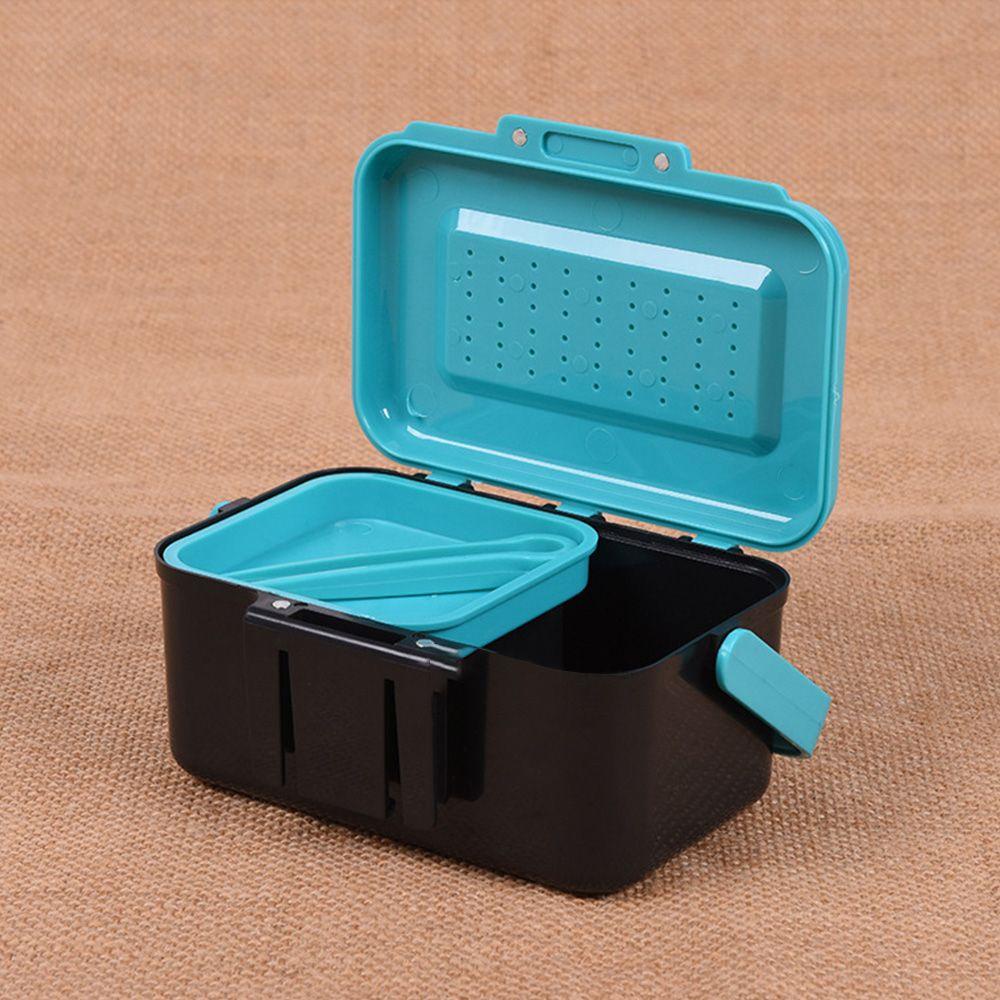 MUVAKO Hộp Đựng Mồi Câu Cá Bằng ABS Treo Thắt Lưng