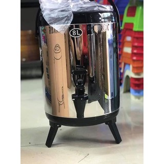 [Giảm 30K tiền ship các tỉnh] Bình Giữ Nhiệt Trà Sữa Inox (Bình Đựng Ủ Trà) 6L, 8L, 10L, 12L