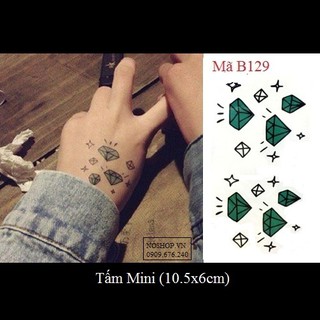 Hình xăm dán kim cương B129