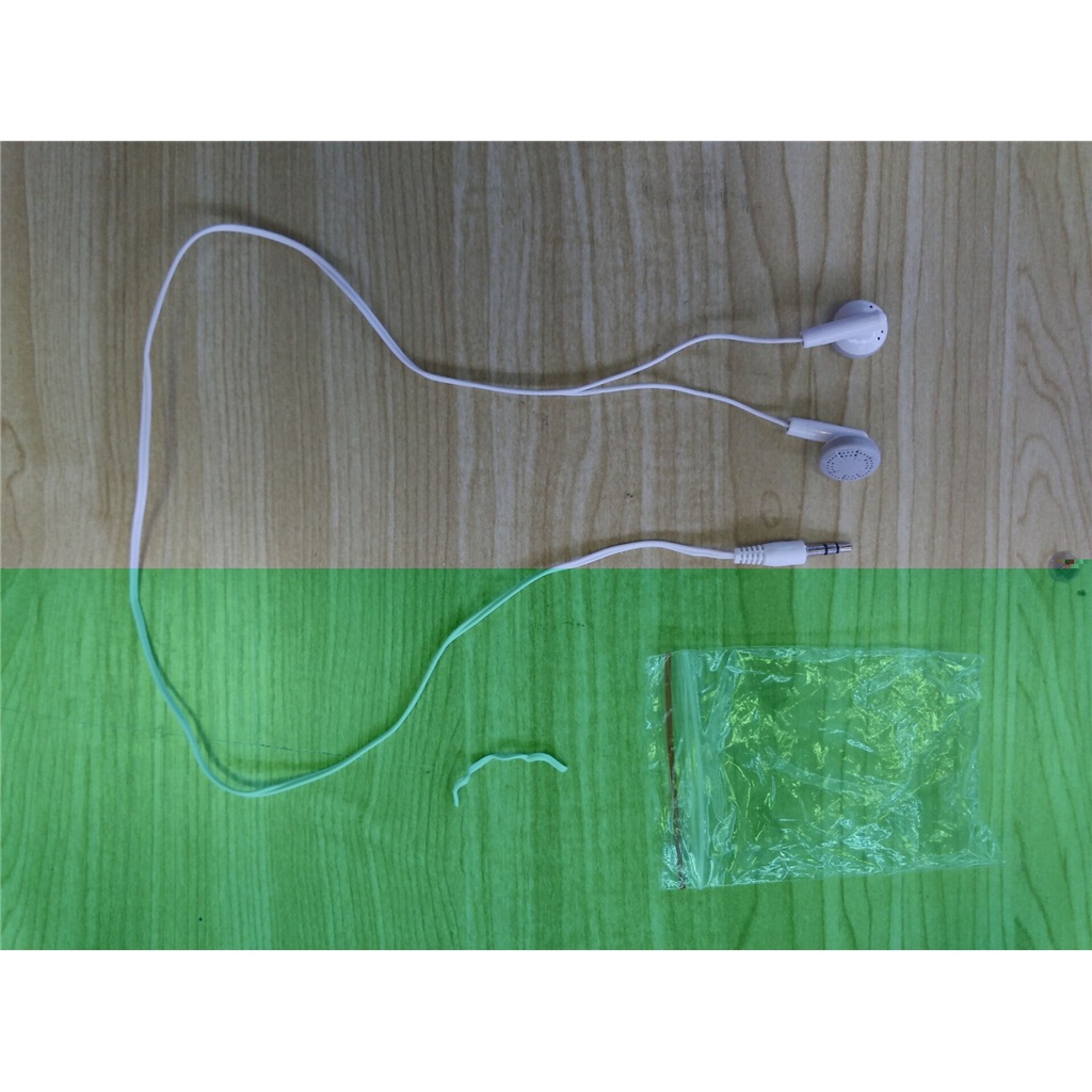 Tai nghe có dây 60cm giắc cắm 3.5mm màu trơn thông dụng cho điện thoại