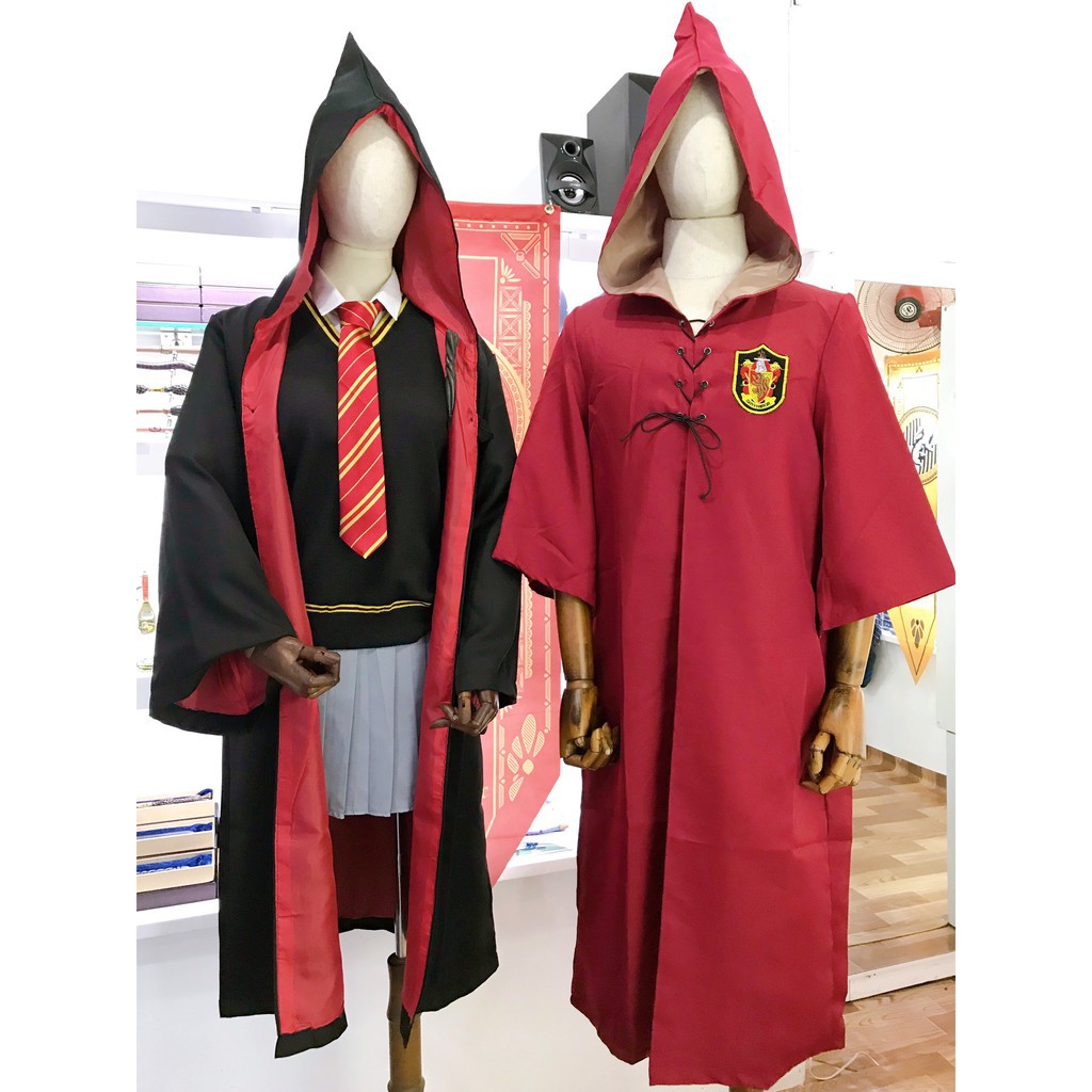 ẢNH THẬT+QUÀ TẶNG] Áo chùng đồng phục Hogwarts - Áo choàng Harry ...