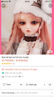Combo búp bê luts 1/4 và váy