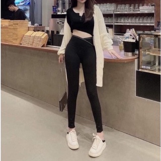Quần legging 2 túi sau