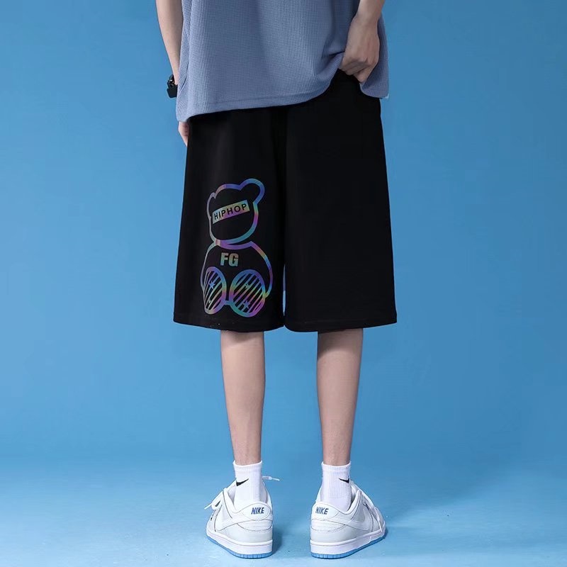 Quần Short Thể Thao Nam In Hình Gấu Hoạt Hình size M-8XL