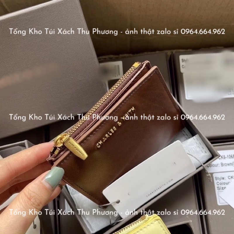 [Fullbox] Ví Cê ka mini hàng qc xuất xịn logo dập nổi nhiều ngăn siêu xinh (cam kết chuẩn hình)