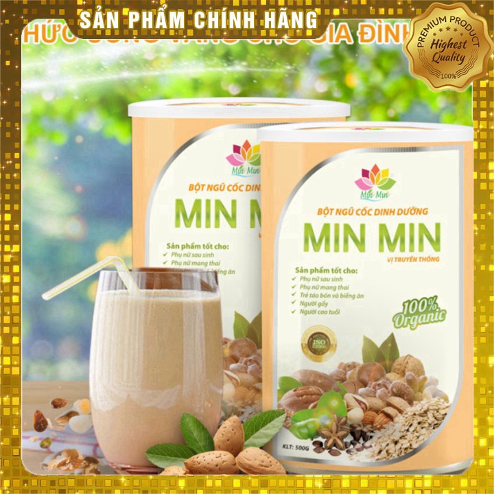 Ngũ Cốc Lợi Sữa - Mẫu mới 29 loại Hạt, Bột Ngũ Cốc Min Min (500GAM)