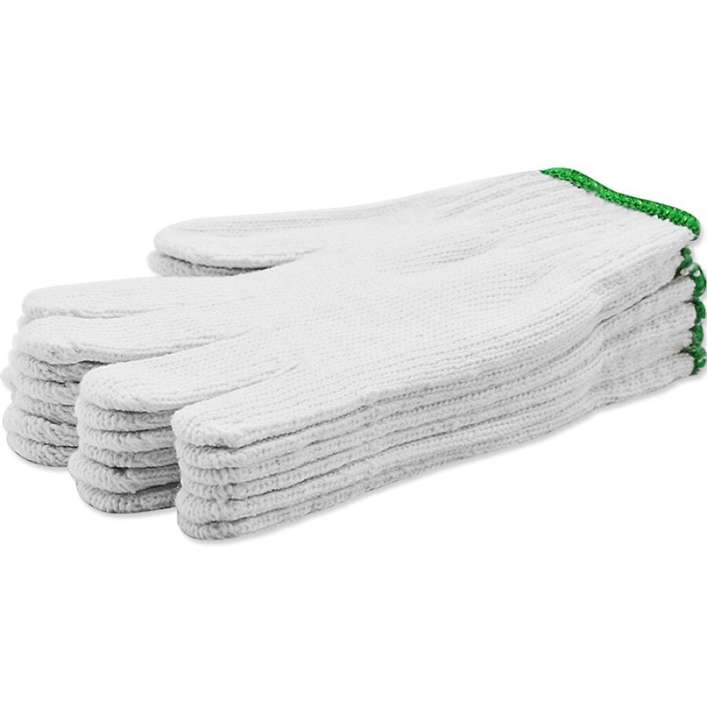 10 đôi Găng tay len bao tay len bảo hộ lao động loại dày (80gr)