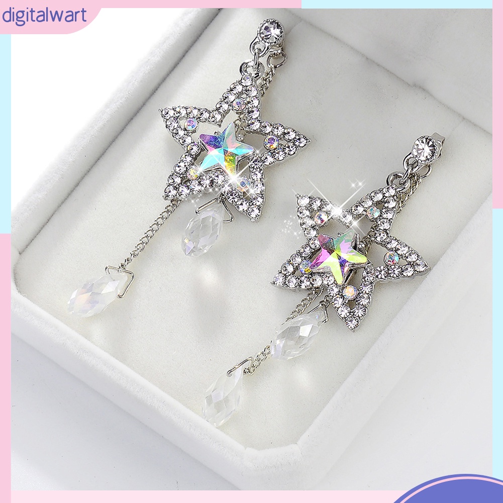 Khuyên tai ngôi sao đính đá lấp lánh