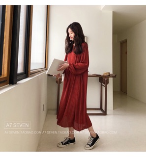 Đầm vintage hoạ tiết đủ size