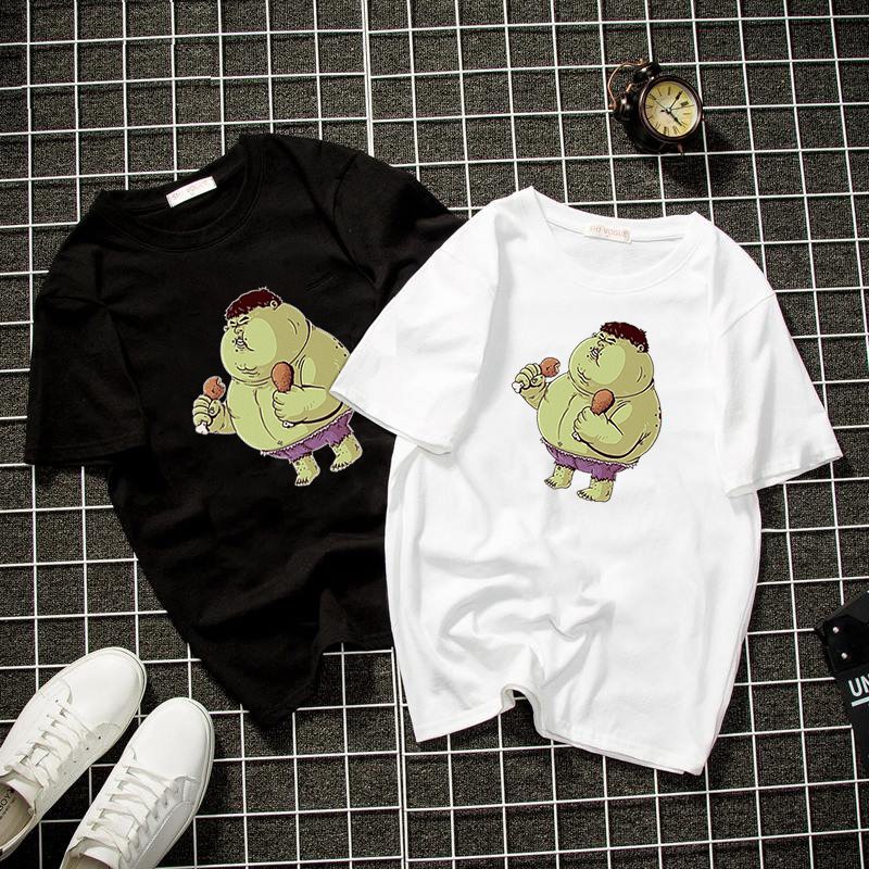 Áo thun unisex form rộng hulk mập dễ thương Hàn Quốc vải dày mịn 2019T2057