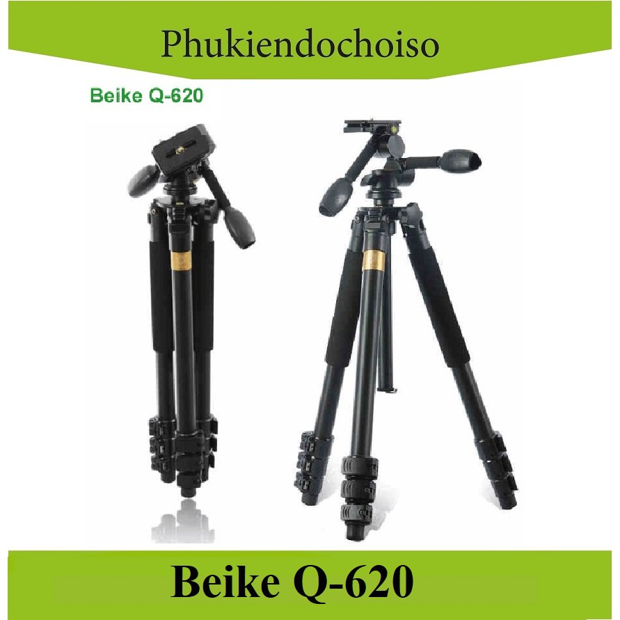 Chân máy ảnh BEIKE Q-620 pro (China) . Tặng Da cừu - Da thật