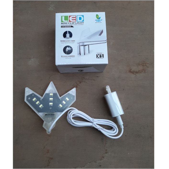 Đèn kẹp led M3 cho bể cá mini, bể tròn