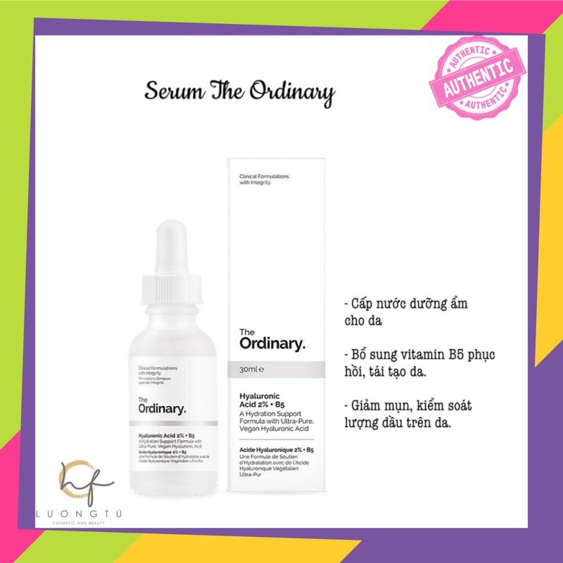 THE OR.DDINARY HA 2%+B5- SERUM CẤP NƯỚC NGỪA MỤN