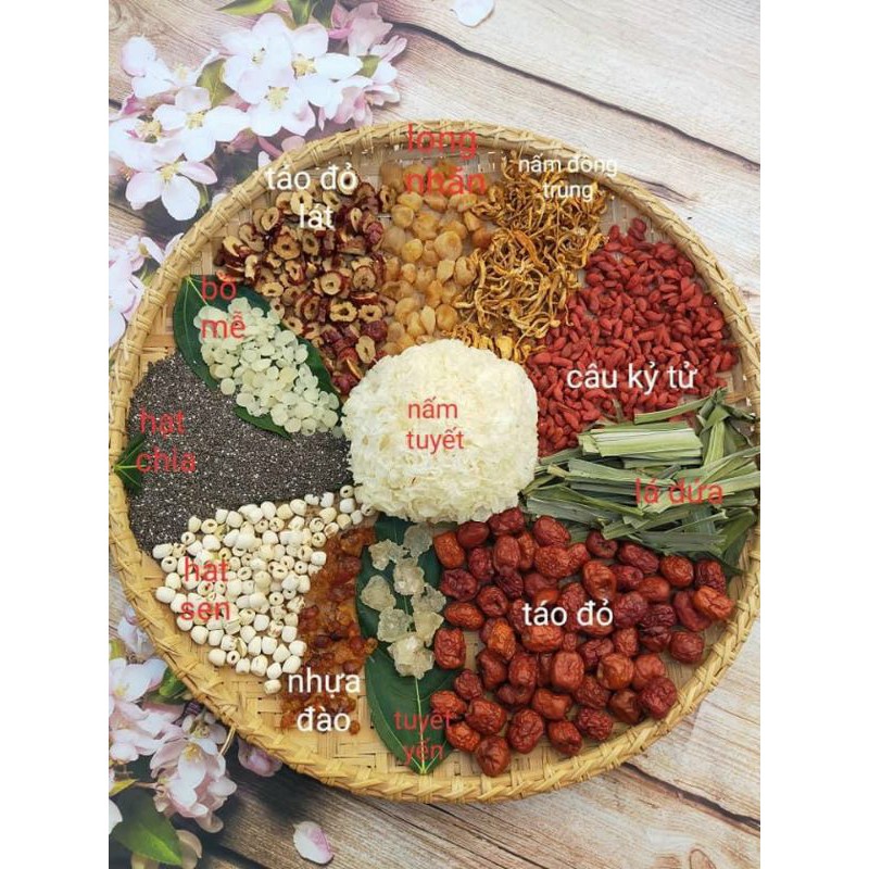 Sét chè dưỡng nhan 400gr 12 vị