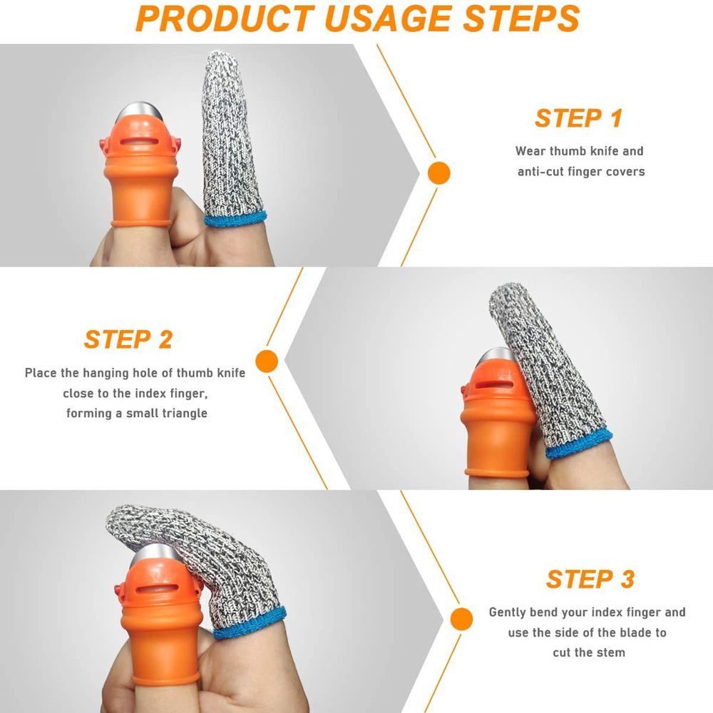 Dụng cụ đeo ngón tay bằng silicone dùng nhặt hạt bào vỏ rau củ quả tiện dụng