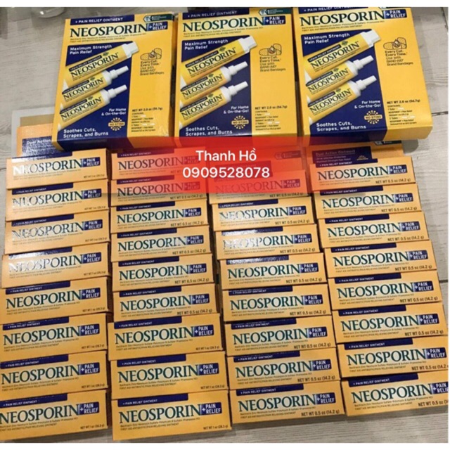 💊💊💊Thuốc NEOSPORIN giúp giảm đau, làm dịu vết phỏng.