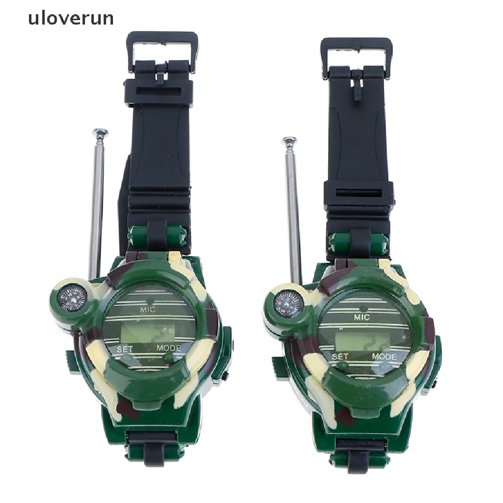 Set 2 Bộ Đàm Trẻ Em 7 Trong 1 Tích Hợp Đồng Hồ Đeo Tay Tiện Dụng