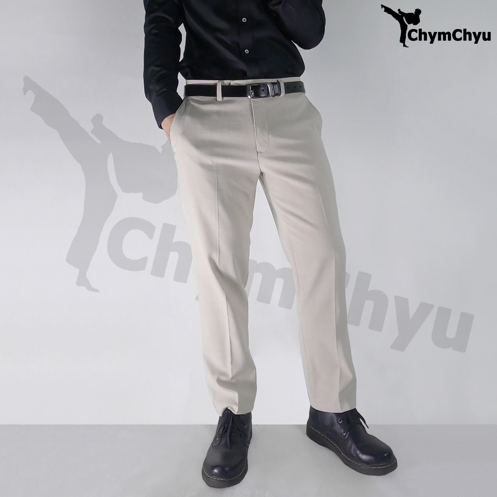 Quần Tây Nam Cao Cấp ChymChyu Đẹp Ống Đứng Màu Trắng