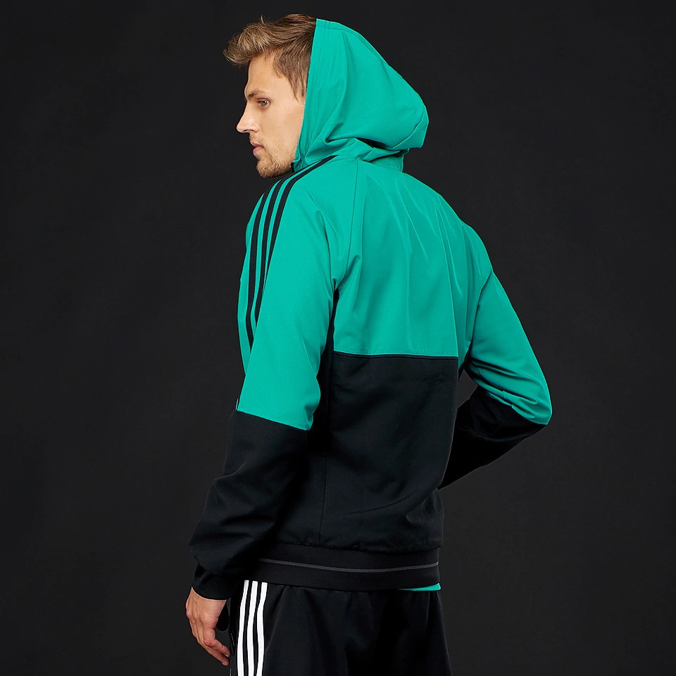 Áo khoác adidas Mens RMCF Real Madrid Presentation Jacket Aero Reef/Black