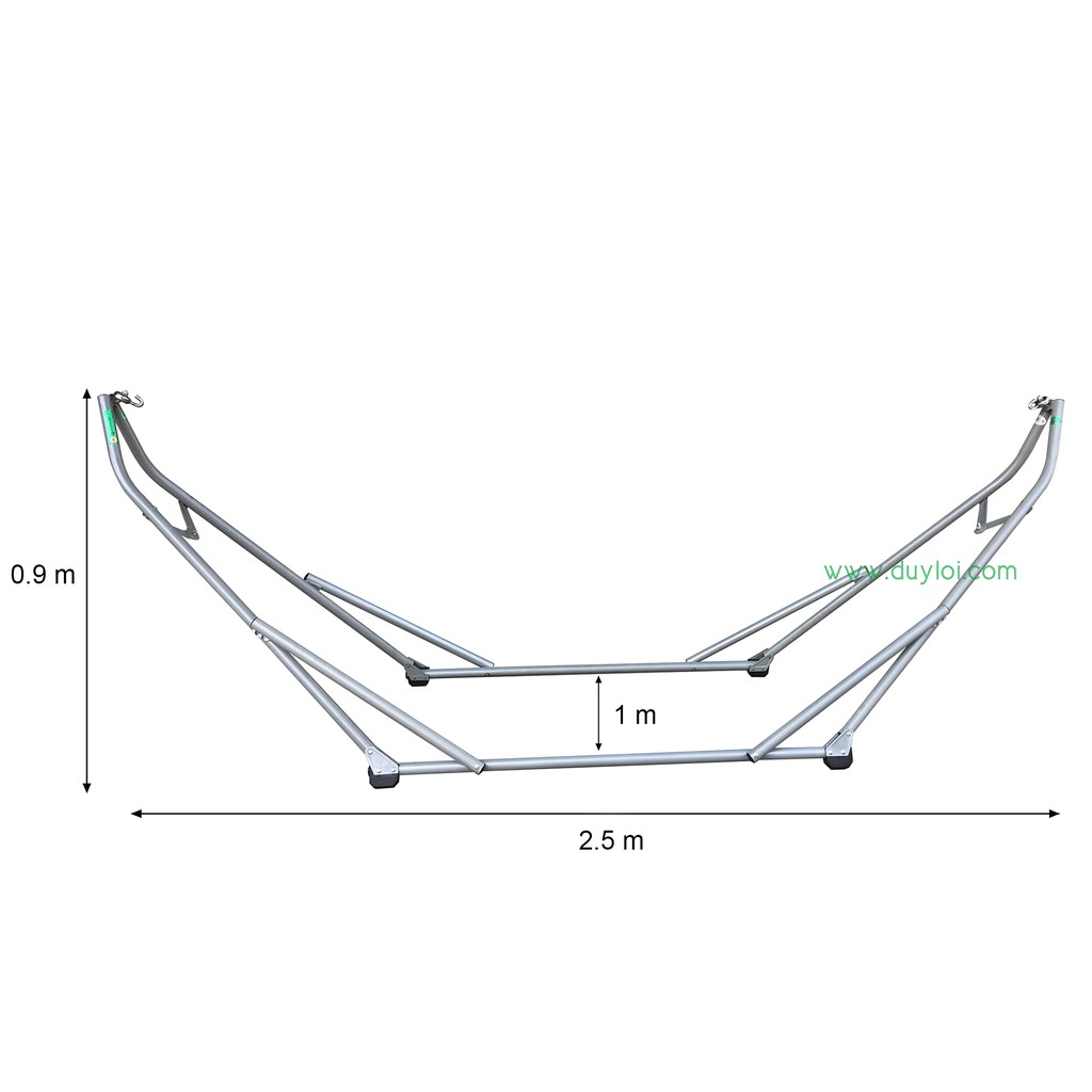 (sale sốc lấy 5* ) Khung võng xếp thép Duy Lợi cỡ lớn (không lưới)