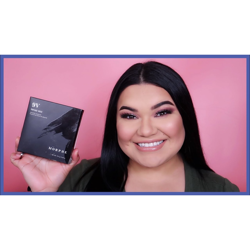 Morphe bảng phấn màu mắt 9V Vintage Rose 🌹