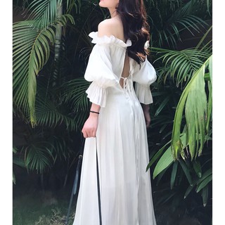 VÁY MAXI HỞ VAI LƯNG SIÊU YÊU [CÓ HÌNH THẬT]