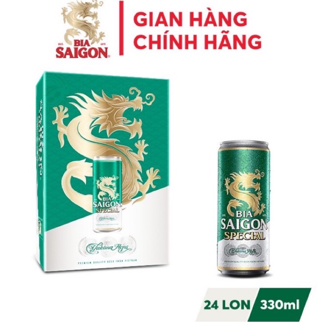 (Date: 18/07/2023) Bia Sài Gòn Special thùng 24 lon cao