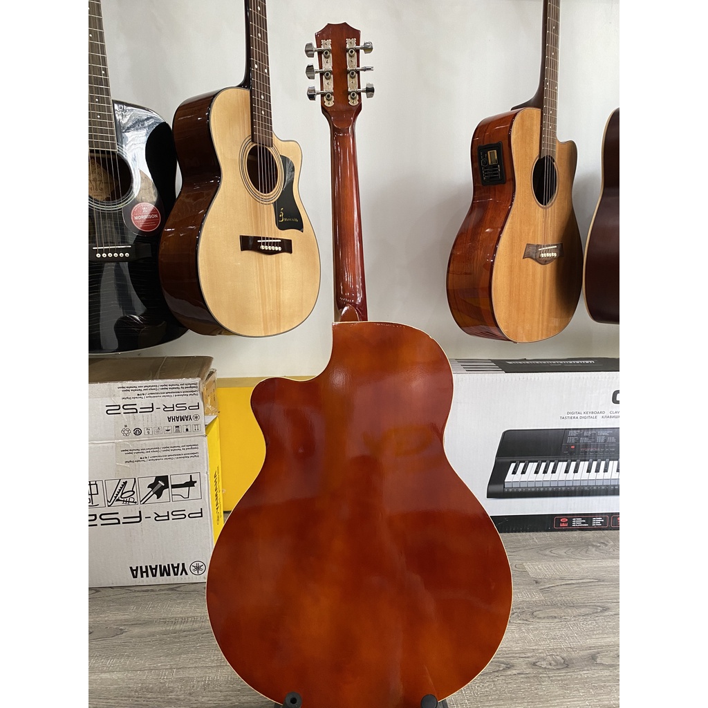 Đàn Guitar Acoustic TYGY Music LuthierV LVT-70 Gỗ Thịt tặng kèm Bao đựng, Capo, Pick, Ty chỉnh