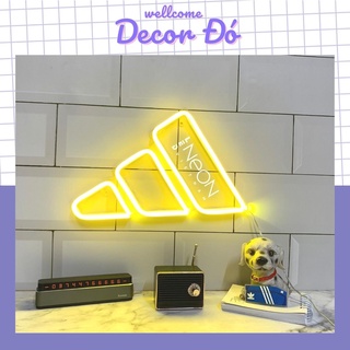 Đèn NeonSign , Logo Adidas. Kích Thước 28x17cm , Quà Tặng Trang Trí Cực Chất , Siêu Sáng & Tiết Kiệm Điện Với Led 12v