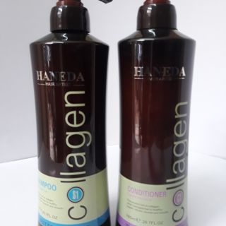 Dầu cặp gội xả collagen haneda 785ml×2