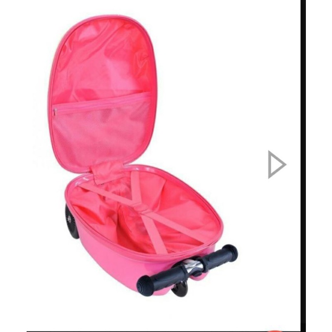 Vali kéo kiêm xe trượt Scooter hình Olivia màu hồng