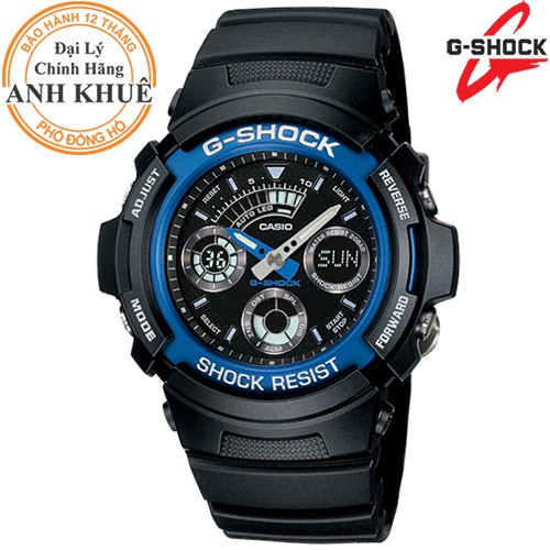 Đồng hồ nam dây nhựa G-SHOCK Casio chính hãng Anh Khuê AW-591-2ADR