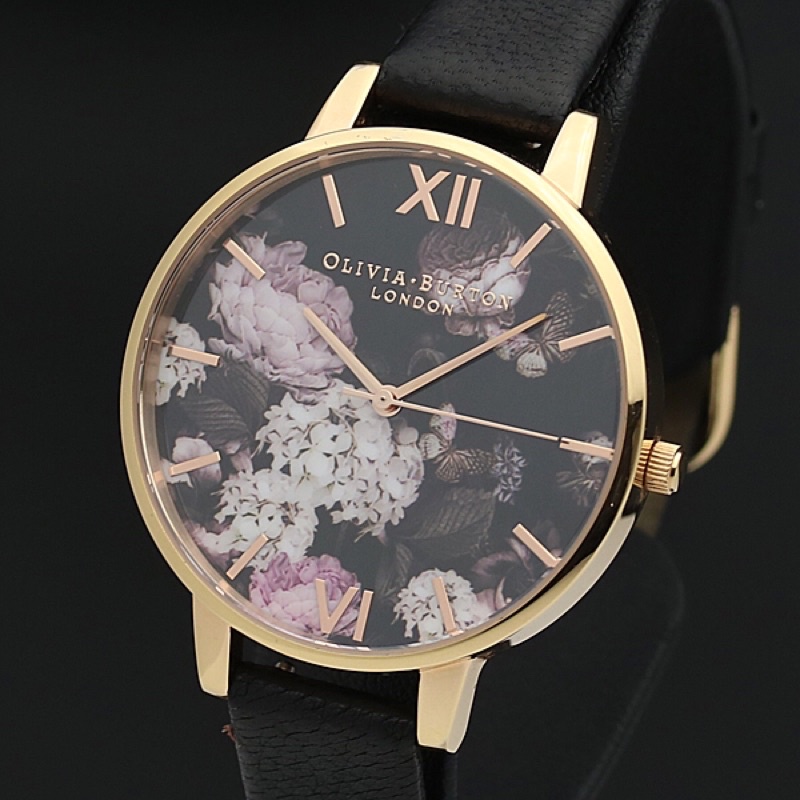 ⌚⌚(Đồng hồ Nữ si- 2nd Thuỵ Nhật)- Đồng hồ dâu da nữa hiệu Oliva Burton Anh mới 99%-100% full hộp