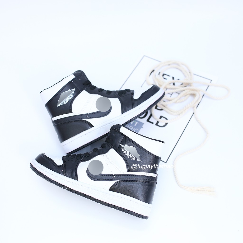 [Mã FAGREEN245 giảm tới 30K đơn 99K] Giày Thể Thao Sneaker Nam Nữ Jodan Panda Đen Trắng Cao Cổ Cao Cấp | BigBuy360 - bigbuy360.vn