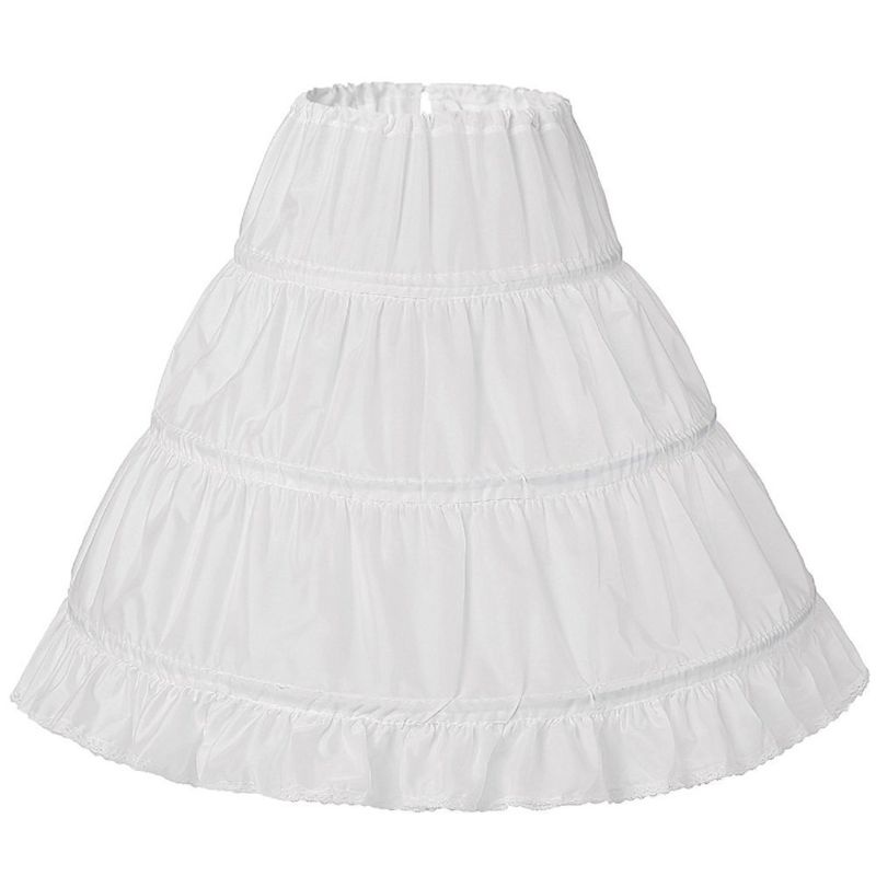 Áo Khoác Petticoat Dáng Dài Họa Tiết Hoa Dây Rút Xếp Ly Được Cho Bé Gái