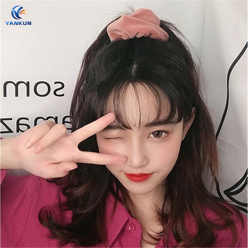 Fashion Women Gilr Korean Hair Rope Silk Hairbands  Ponytail Headpieces Hair Accessories