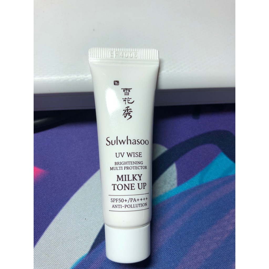 Kem chống nắng dưỡng trắng cao cấp Sulwhasoo Uv White Milky Tone Up - Lọ 10ml , nâng tông trắng hồng , cải thiện sắc da