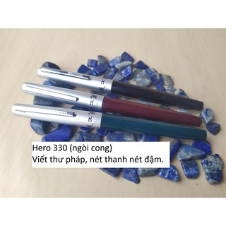 Bút Hero Kim Tinh 330 viết thư pháp, nét thanh nét đậm