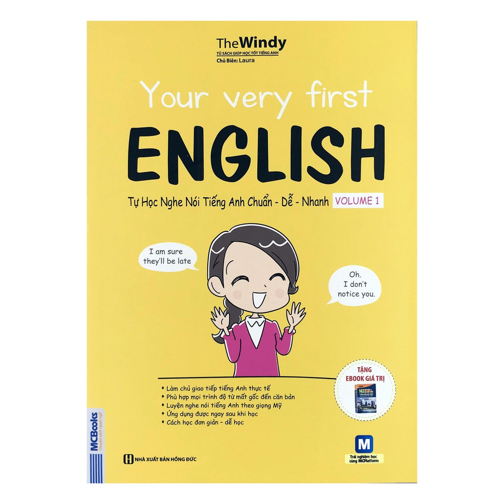 Sách - Your Very First English - Tự Học Nghe Nói Tiếng Anh Chuẩn - Dễ - Nhanh (Combo, lẻ tùy chọn Volume 1, 2)