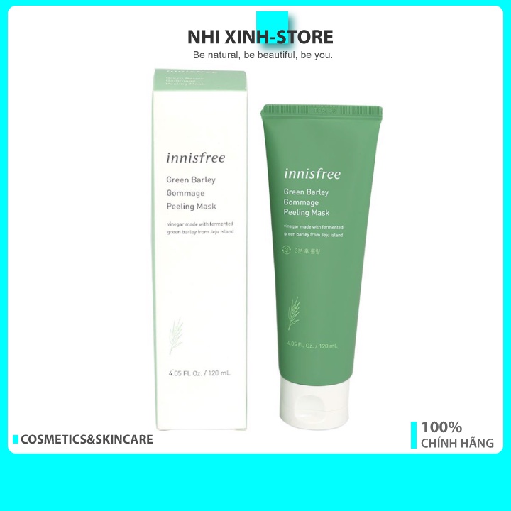 Mặt Nạ Tẩy Tế Bào Chết Innisfree Green Barley Gommage Peeling Mask