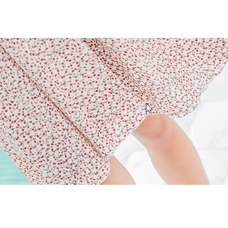 D593803 - Đầm xòe hoa nhí hàng nhập