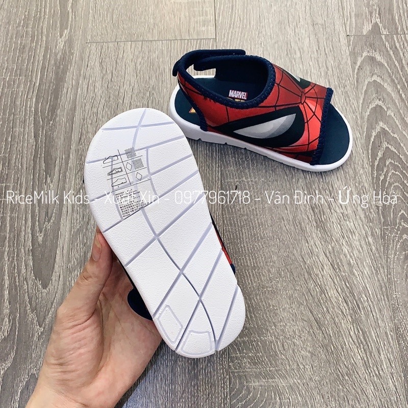 Dép sandal Hm siêu nhẹ spiderman xuất dư xịn