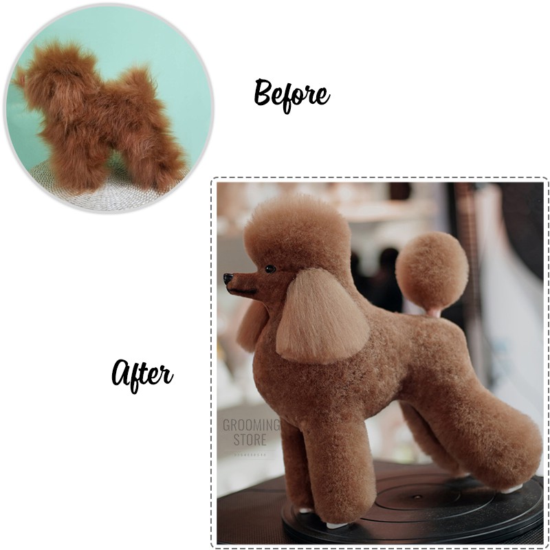Lông chó mẫu - Mô hình chó mẫu thực hành cắt tỉa - Grooming Store