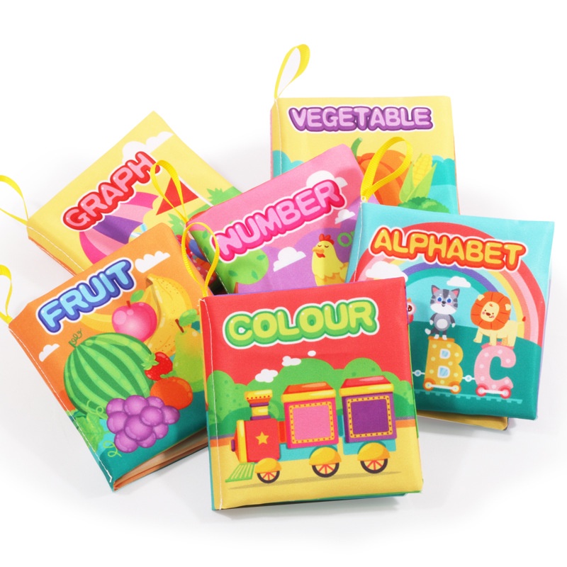 Sách vải mềm ZHAN QI TOYS có âm thanh giáo dục sớm cho bé sơ sinh