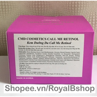 Kem dưỡng Call Me Retinol CMD 50ml
