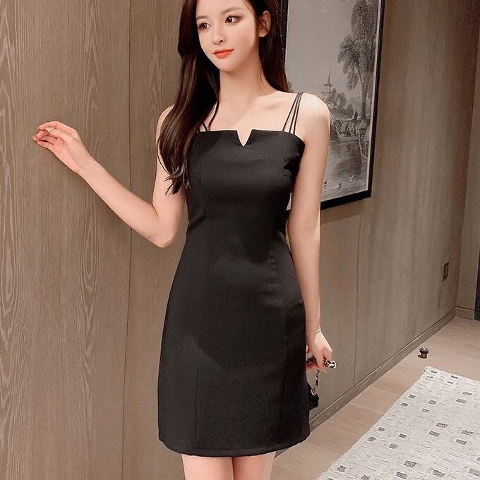 Váy nữ, Phong cách mới nhẹ nhàng phong cách trưởng thành mỏng sling dress